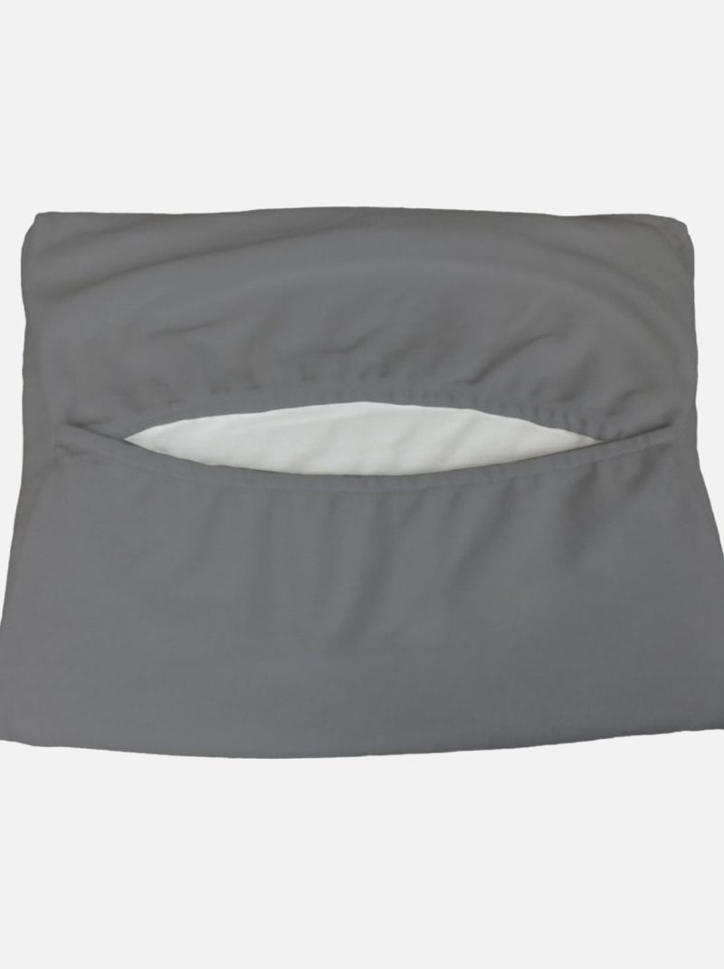 Drap housse 100% coton pour plan incliné - Monsieur Bébé Gris - Kiabi