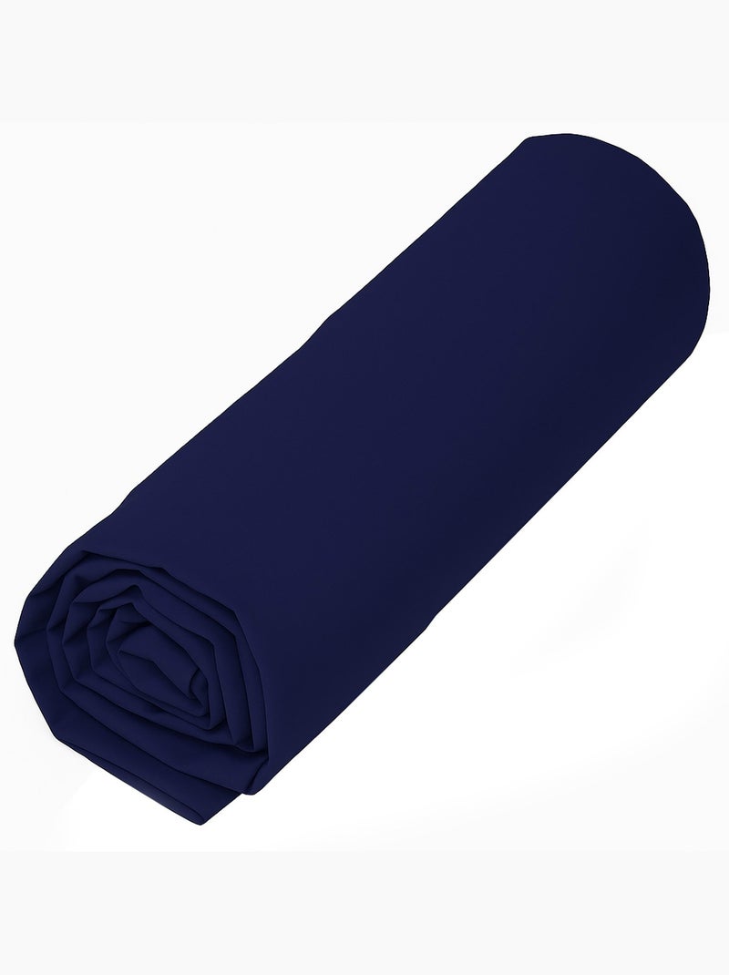 Drap housse 100 % coton terra Bleu marine - Kiabi