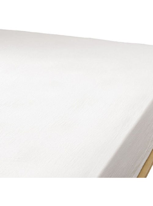 Drap housse 100% Gaze de Coton 74 fils - Kiabi