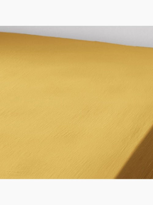 Drap housse 100% Gaze de Coton 74 fils - Kiabi