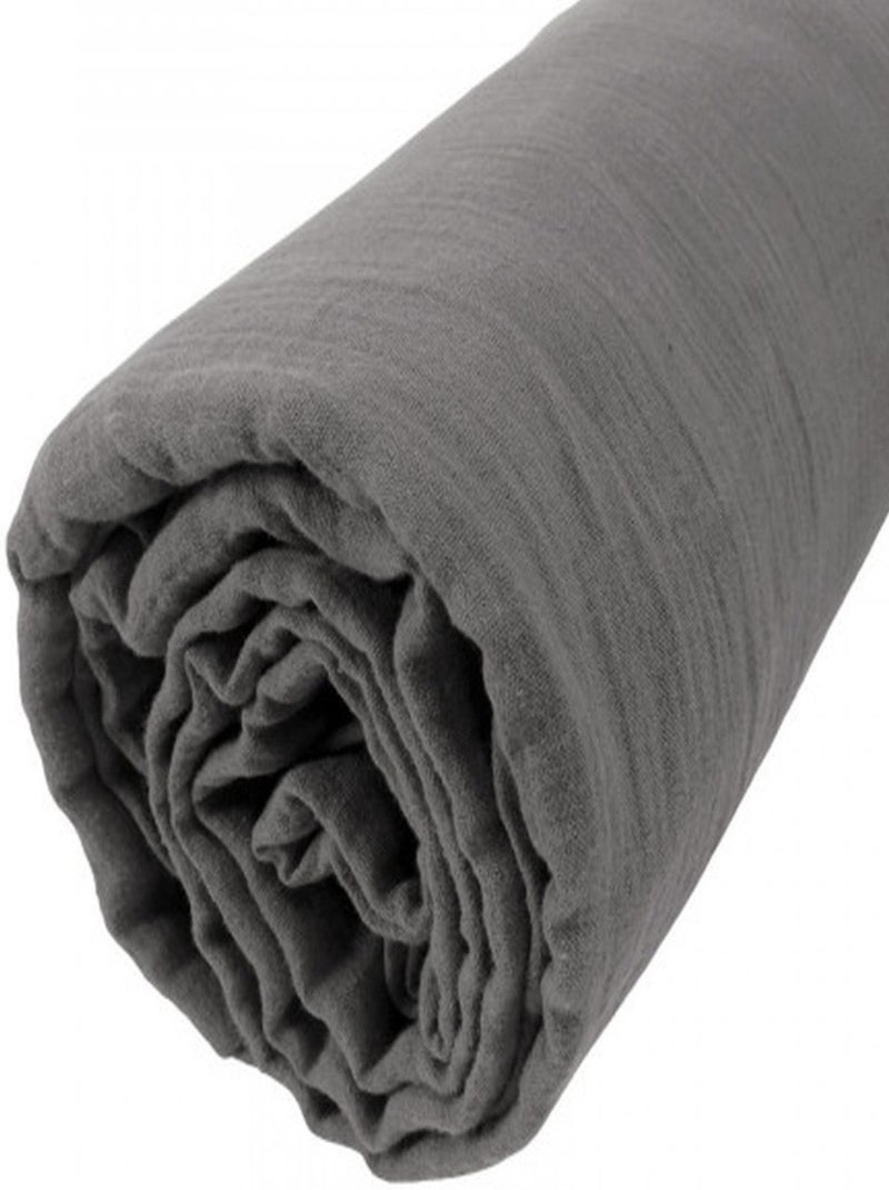 Drap housse 100 % gaze de coton ozen Rouge - Kiabi