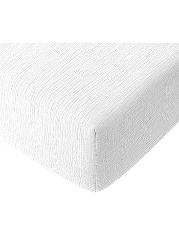 Drap housse 100 % gaze de coton pur