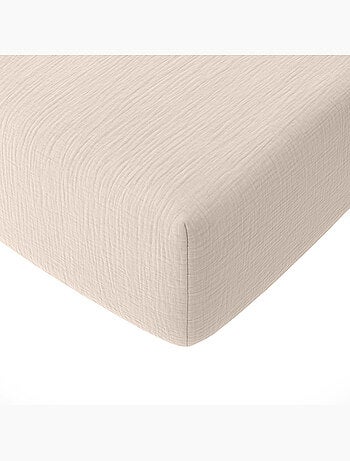 Drap housse 100 % gaze de coton pur
