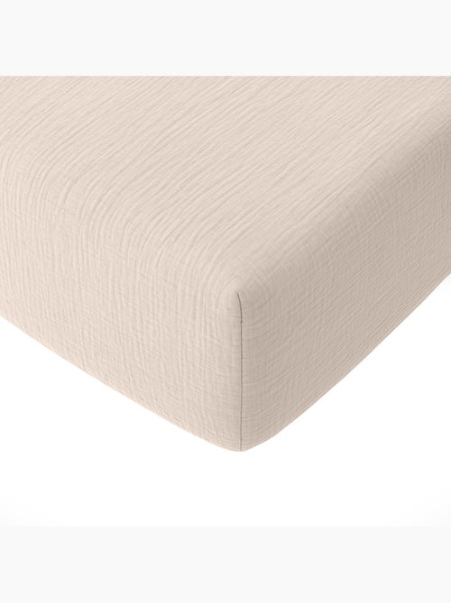 Drap housse 100 % gaze de coton pur - Kiabi Drap housse 100 % gaze de coton pur - Kiabi