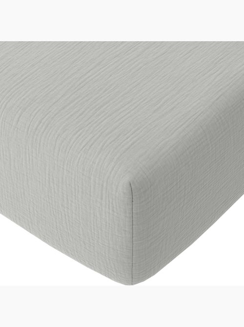 Drap housse 100 % gaze de coton pur - Kiabi