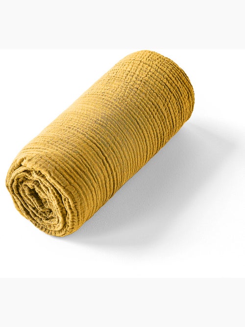 Drap housse 100 % gaze de coton pur - Kiabi