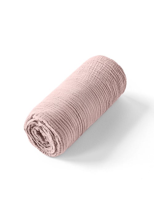Drap housse 100 % gaze de coton pur - Kiabi