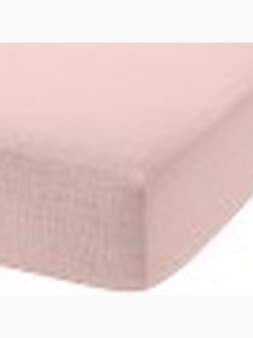 Drap housse 100 % gaze de coton pur - Kiabi