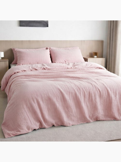 Drap housse 100 % gaze de coton pur - Kiabi