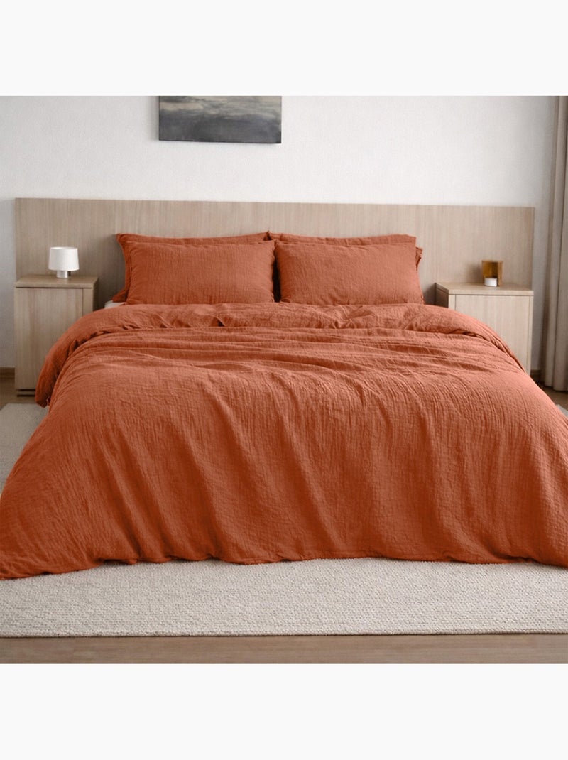 Drap housse 100 % gaze de coton pur Safran - Kiabi