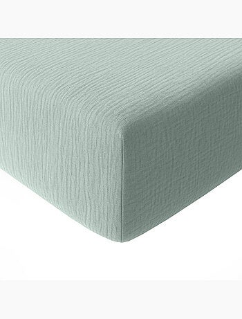 Drap housse 100 % gaze de coton pur