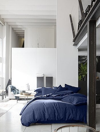 Drap housse 100 % lin signature