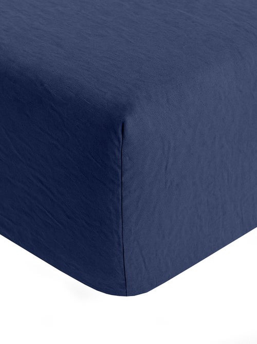 Drap housse 100 % lin signature - Kiabi
