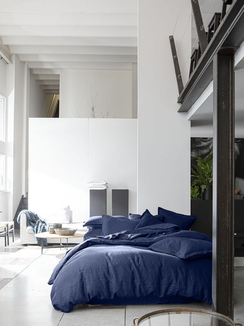 Drap housse 100 % lin signature - Kiabi