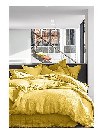 Drap housse 100 % lin signature