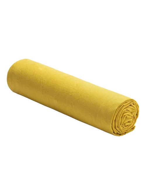 Drap housse 100 % lin signature - Kiabi Drap housse 100 % lin signature - Kiabi
