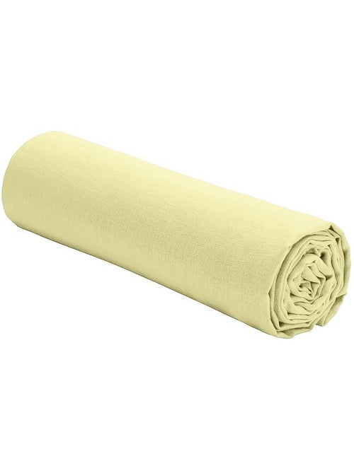 Drap housse 100 % lin signature - Kiabi Drap housse 100 % lin signature - Kiabi