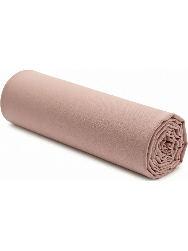 Drap housse 100 % lin signature Marron - Kiabi