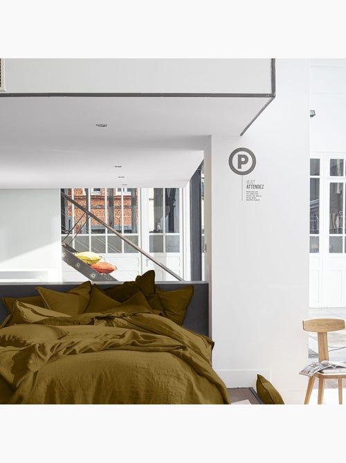 Drap housse 100 % lin signature - Kiabi