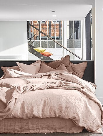 Drap housse 100 % lin signature