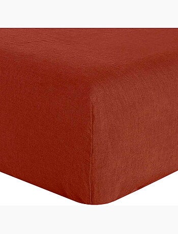 Drap housse 100 % lin signature