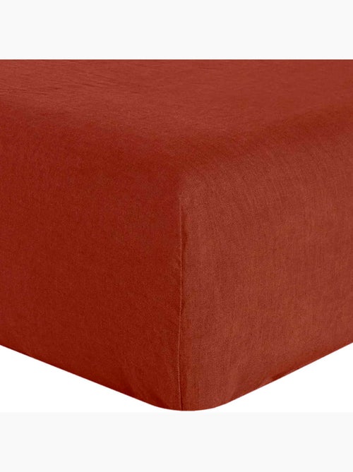 Drap housse 100 % lin signature - Kiabi
