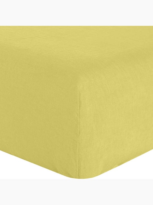 Drap housse 100 % lin signature - Kiabi Drap housse 100 % lin signature - Kiabi