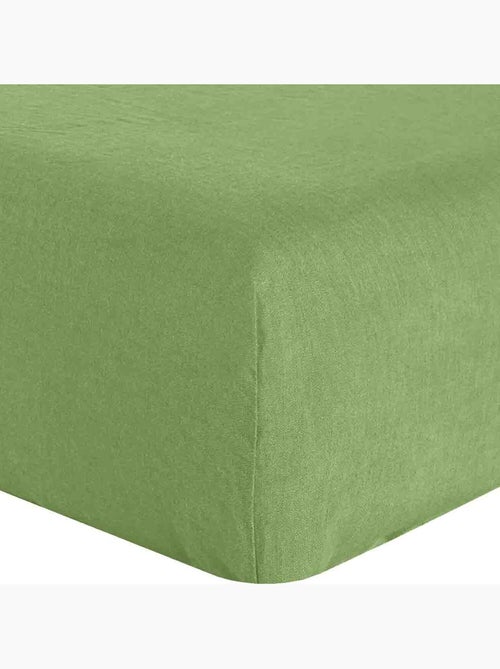 Drap housse 100 % lin signature - Kiabi Drap housse 100 % lin signature - Kiabi