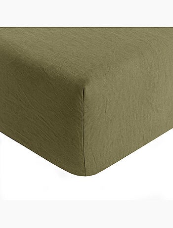 Drap housse 100 % lin signature