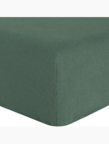 Drap housse 100 % lin signature