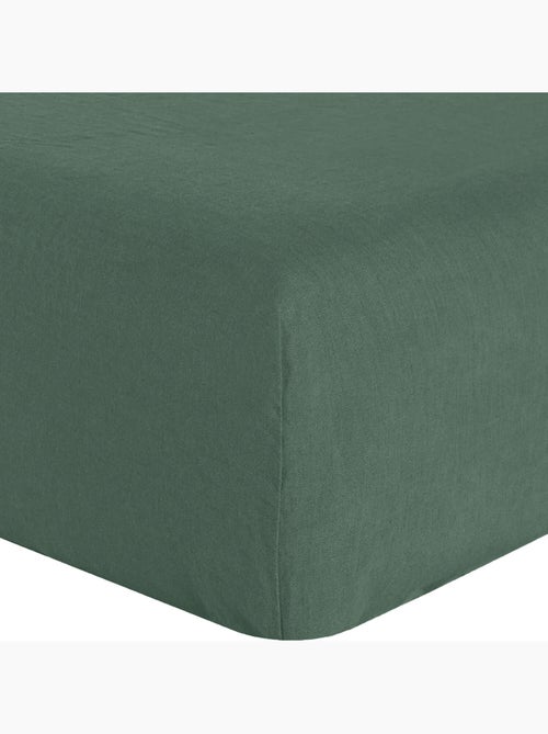 Drap housse 100 % lin signature - Kiabi