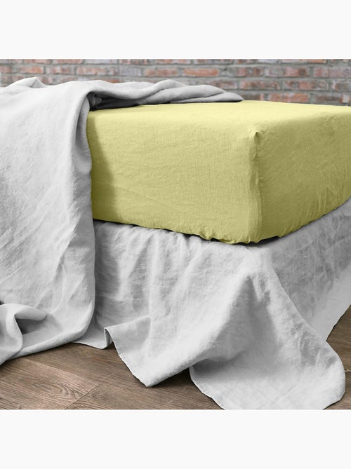 Drap housse 100 % lin signature - Kiabi
