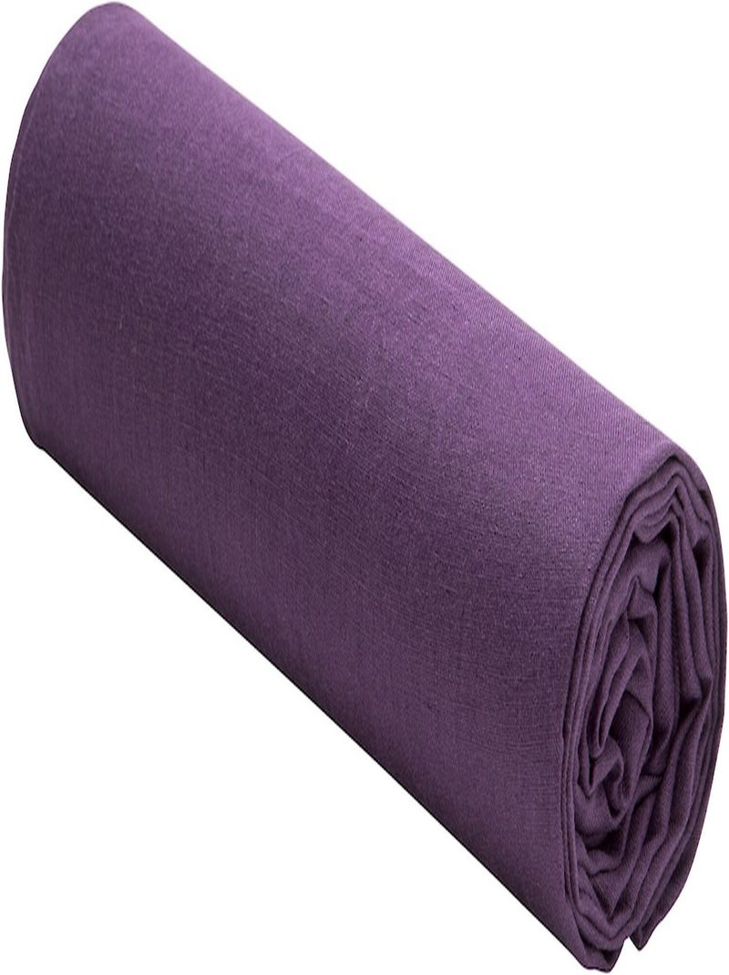 Drap housse 100 % lin signature Violet - Kiabi
