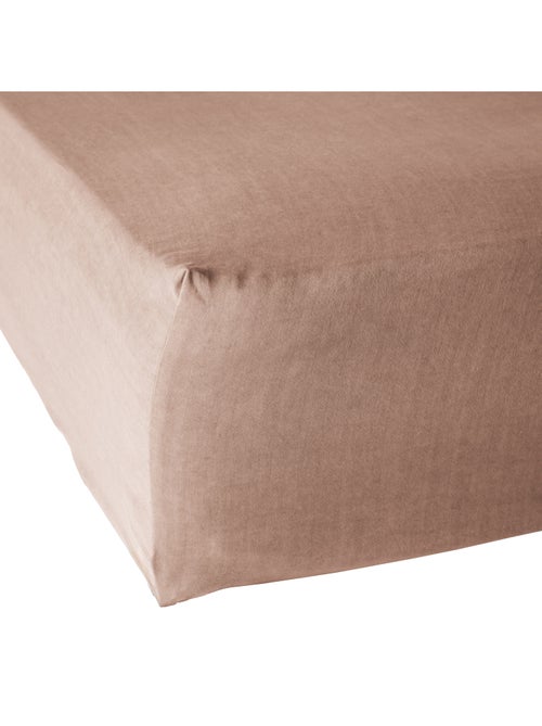 Drap housse 100% Lyocell Tencel lavé - Kiabi