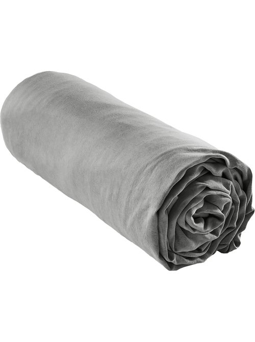 Drap housse 100% Lyocell Tencel lavé - Kiabi