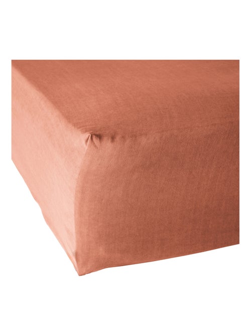Drap housse 100% Lyocell Tencel lavé - Kiabi