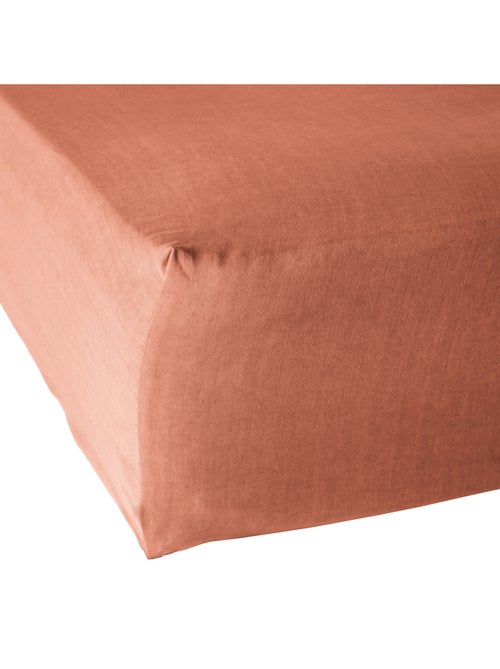 Drap housse 100% Lyocell Tencel lavé - Kiabi
