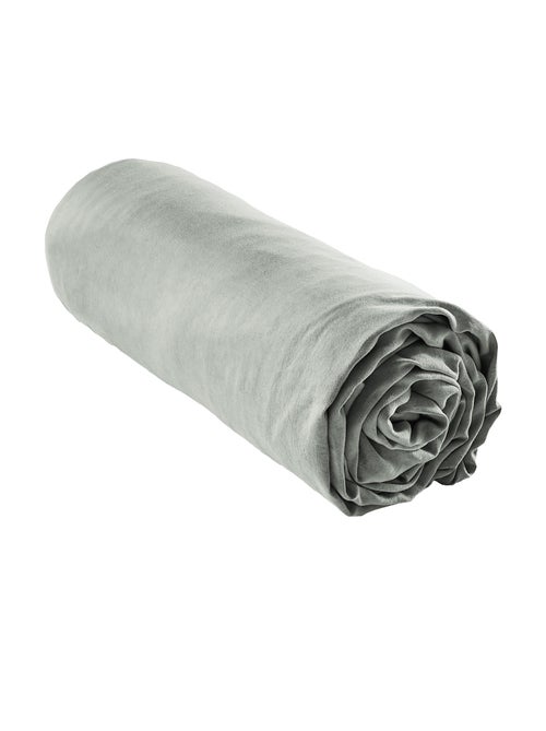 Drap housse 100% Lyocell Tencel lavé - Kiabi