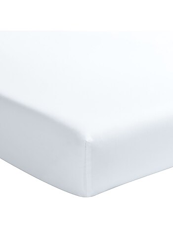 Drap housse 100 % percale de coton elegance