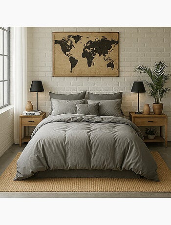 Drap housse 100 % percale de coton elegance