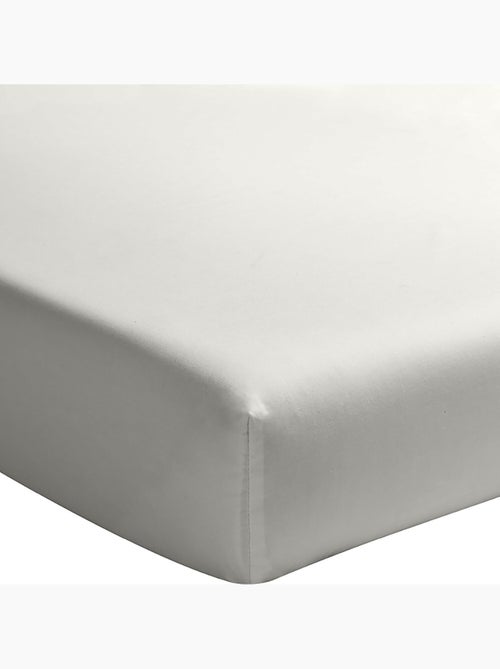 Drap housse 100 % percale de coton elegance - Kiabi