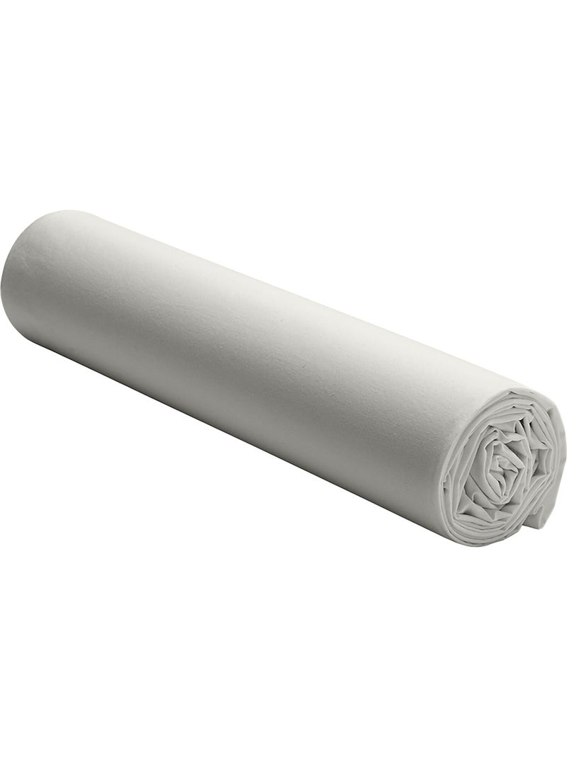 Drap housse 100 % percale de coton elegance Gris perle - Kiabi