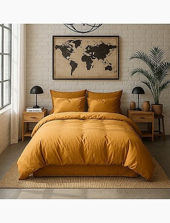 Drap housse 100 % percale de coton elegance