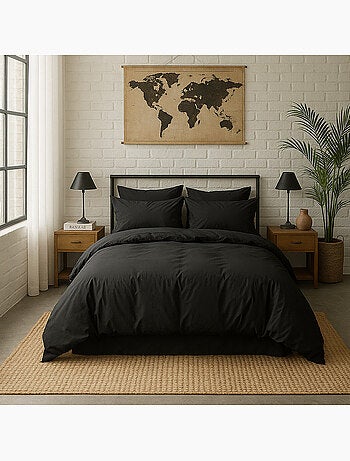 Drap housse 100 % percale de coton elegance