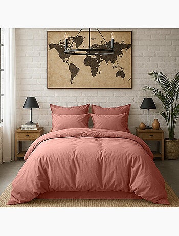 Drap housse 100 % percale de coton elegance