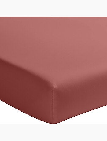 Drap housse 100 % percale de coton elegance