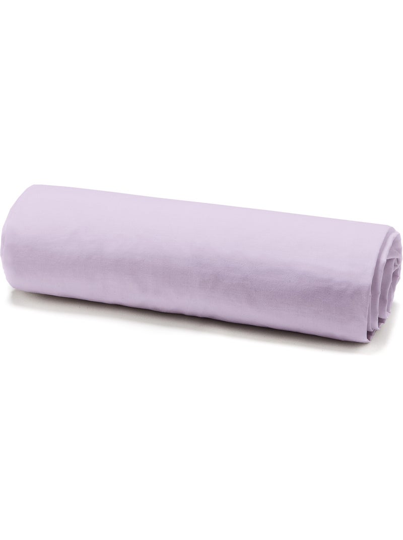Drap housse 100 % percale de coton mura Rose - Kiabi