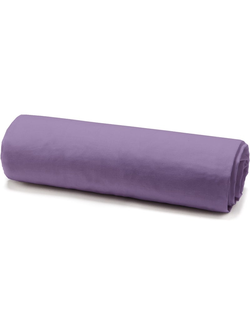 Drap housse 100 % percale de coton mura Violet - Kiabi