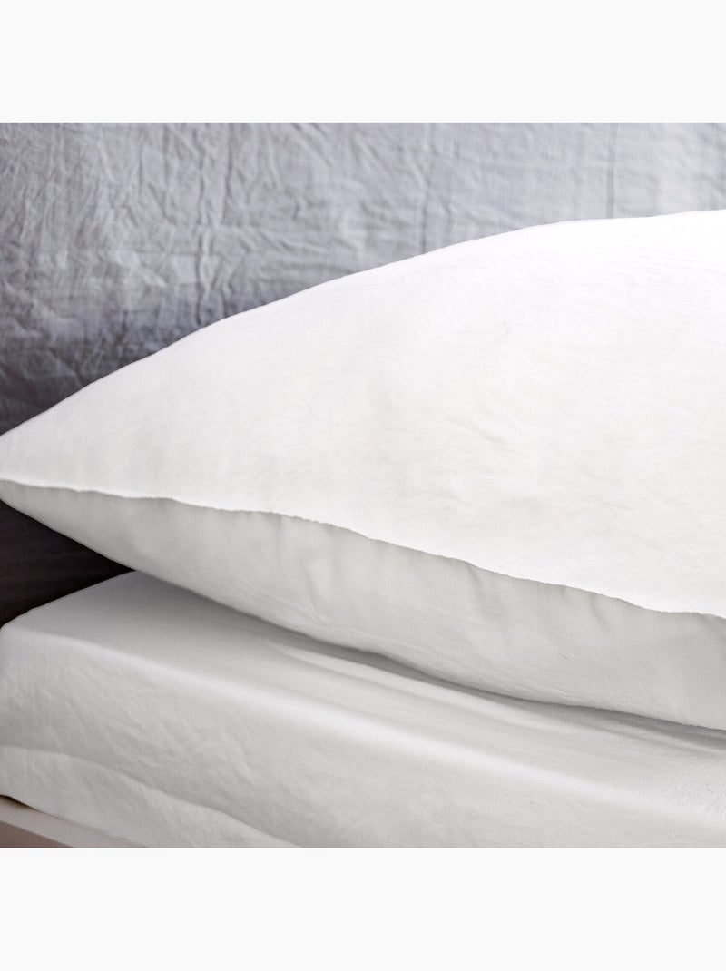 Drap housse 100 % polyester caly Blanc - Kiabi