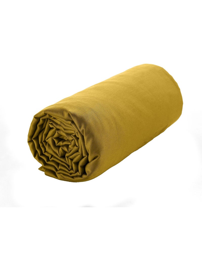 Drap housse 100 % satin de coton désir Bronze - Kiabi